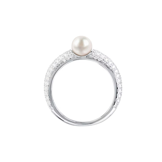 Anello da donna Morellato in argento con perla e zirconi 12