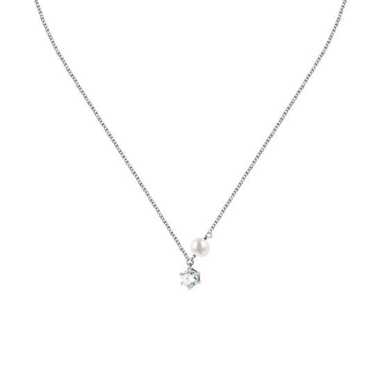 Collana donna Morellato in argento con perla e zircone MISURA UNICA