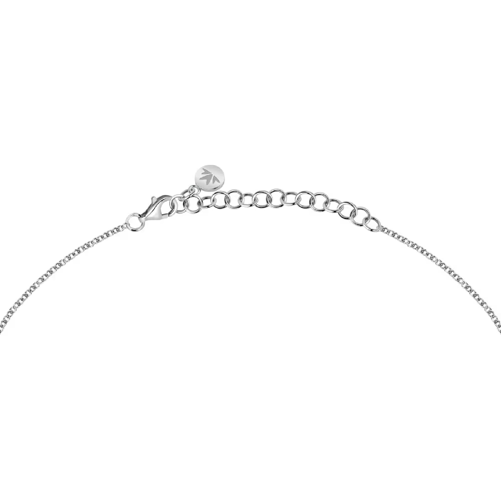 Collana Morellato argento con perle e punto luce di zircone MISURA UNICA