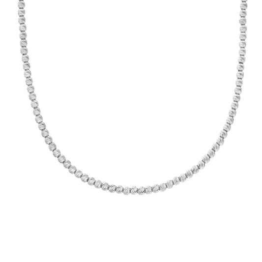 Collana donna JOY Gioielli in oro bianco e sfere diamantate MPC150BB40-1
