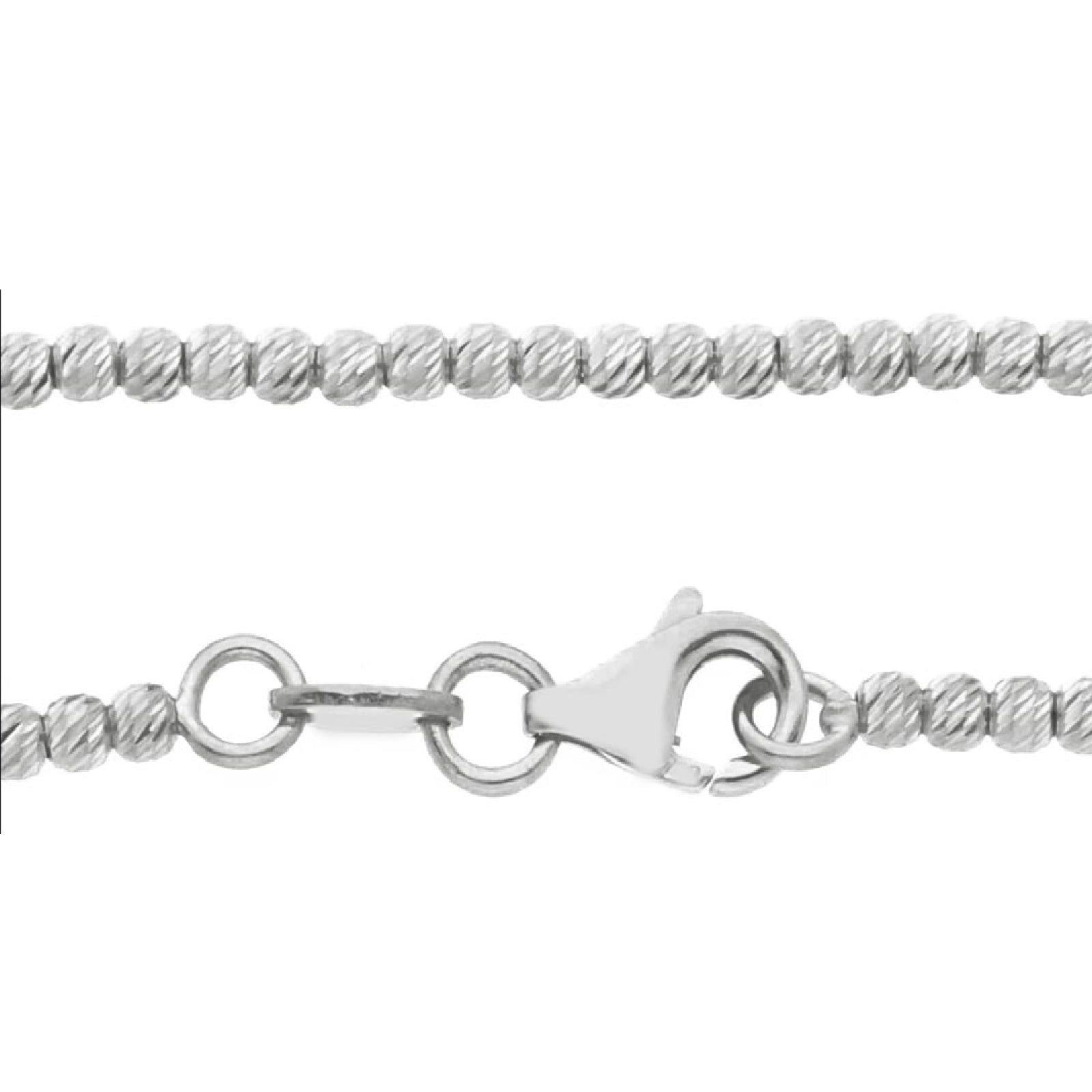 Collana donna JOY Gioielli in oro bianco e sfere diamantate MPC150BB40-2