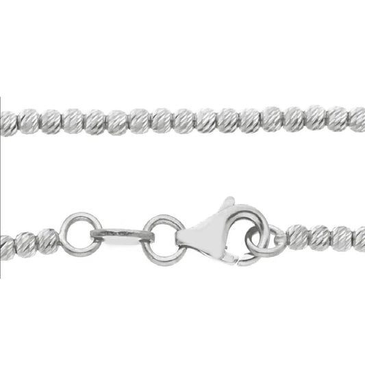 Collana donna JOY Gioielli in oro bianco e sfere diamantate MPC150BB40-2