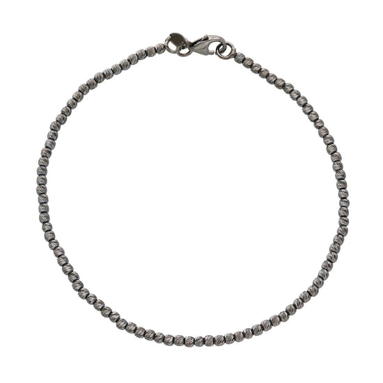 Bracciale uomo JOY Gioielli in oro rodiato con sfere diamantate MPC150NN20-1