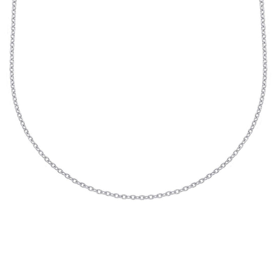 Collana unisex JOY Gioielli Oro in oro bianco con catena classica MRB030BB45-1