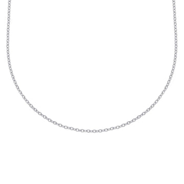 Collana unisex JOY Gioielli Oro in oro bianco con catena classica MRB030BB45-1