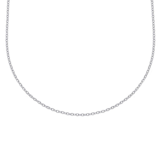 Collana unisex JOY Gioielli Oro in oro bianco con catena classica MRB030BB45-1