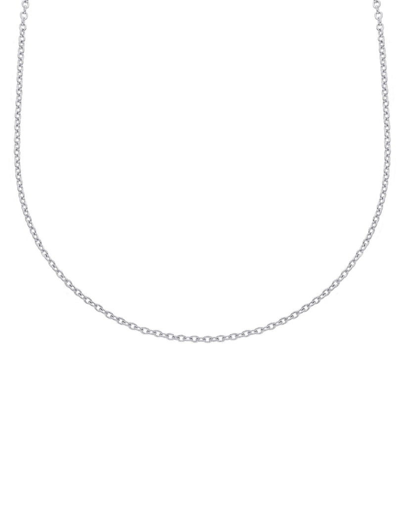 collana catena unisex JOY Gioielli Oro in oro bianco 18kt con catena classica MRB030BB45