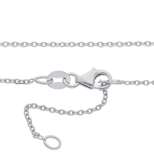 Collana catena donna JOY Gioielli in oro bianco catena rolò 50 cm MRB030BB50-2