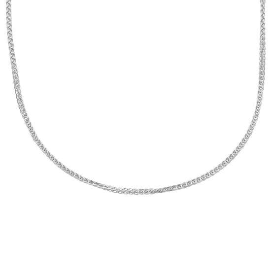 Collana unisex JOY Gioielli Oro in oro bianco con maglie intrecciate MSB025BB45-1