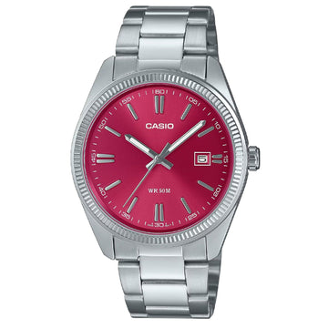 Orologio donna Casio Timeless in acciaio quadrante fucsia 38mm MTP-1302PD-4AVEF-1