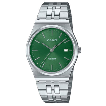 Orologio donna Casio Timeless in acciaio quadrante verde 35mm MTP-B145D-3AVEF-1