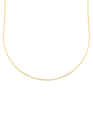 Collana girocollo da donna della collezione JOY Gioielli in oro giallo 18 kt con maglie quadrate MVA045GG45