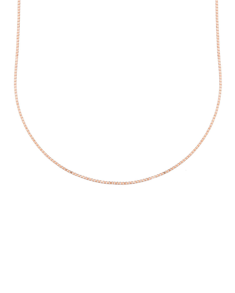 Collana catena da donna JOY Gioielli Oro in oro rosa 18kt con catena a maglie quadrate MVA045RR40