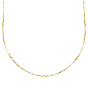 Collana girocollo da donna della collezione JOY Gioielli in oro giallo 18 kt con maglie quadrate spesse MVA050GG40