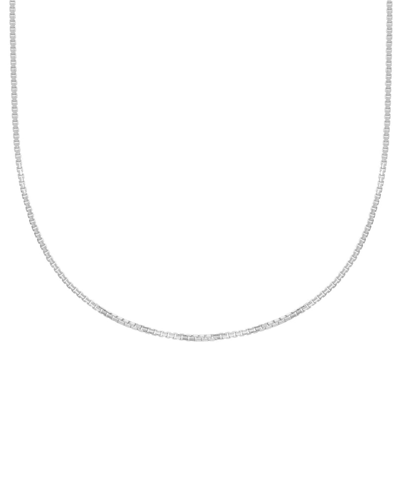 collana catena unisex JOY Gioielli Oro in oro bianco 18kt con catena ottagonale  MVC058BB50