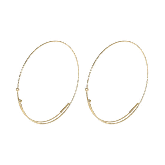 Orecchini da donna MagicWire in oro 18kt a cerchio 4 mm MISURA UNICA