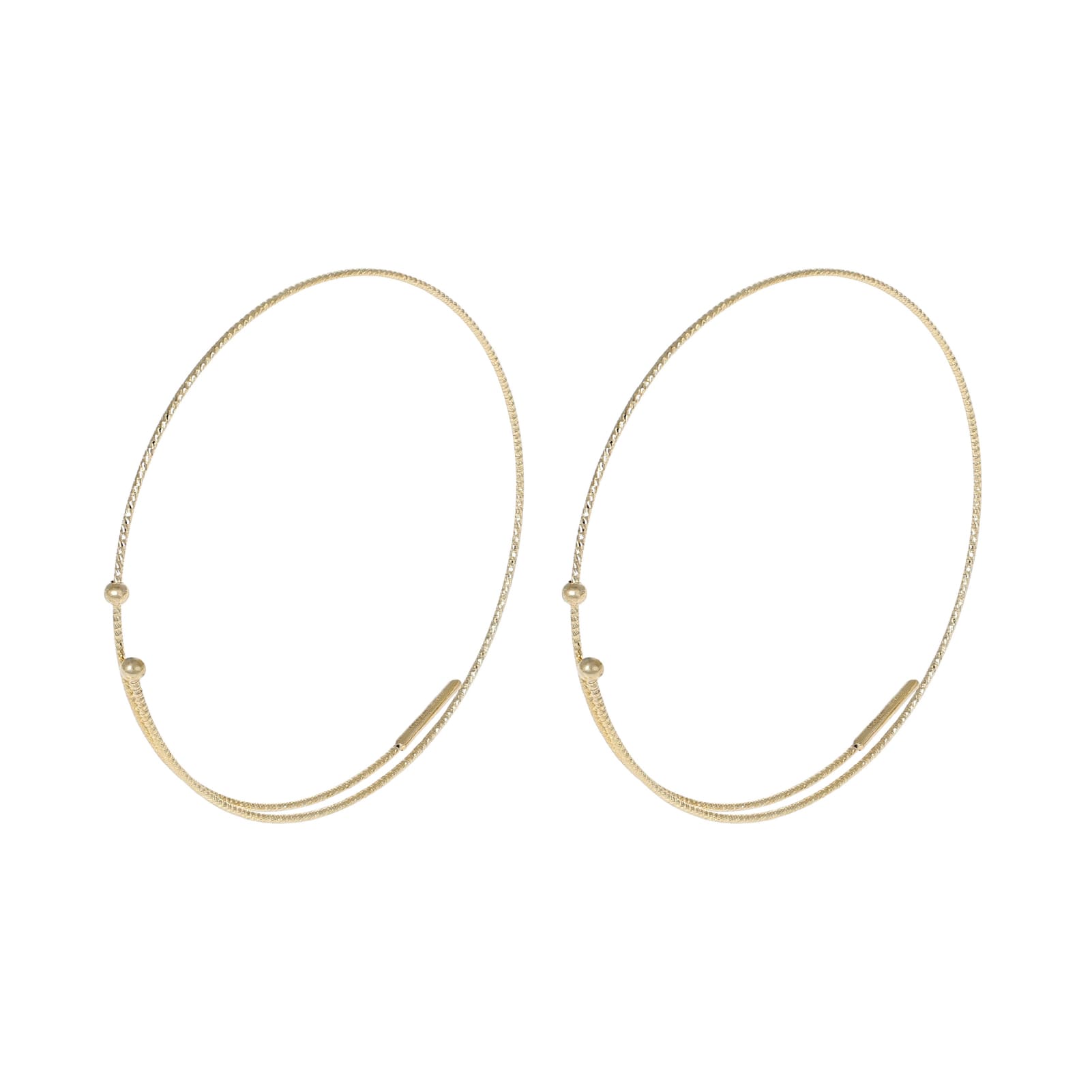 Orecchini da donna MagicWire in oro 18kt a cerchio 4 mm MISURA UNICA
