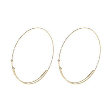 Orecchini da donna MagicWire in oro 18kt a cerchio 4 mm MISURA UNICA