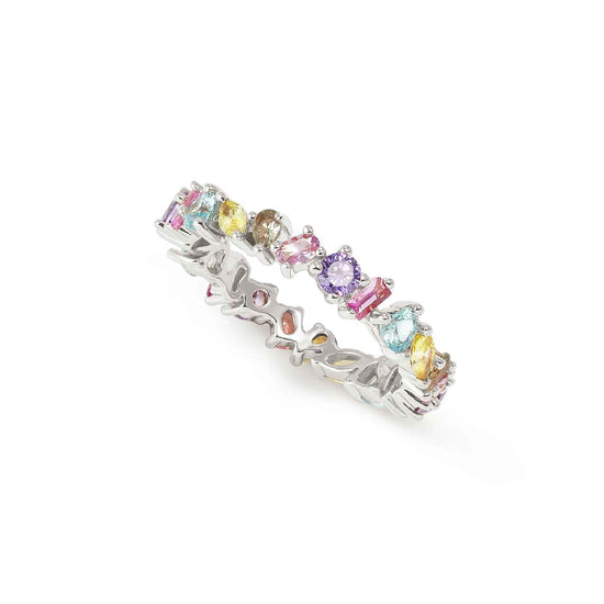 Anello Nomination Colour Wave con zirconi cubici colorati 11
