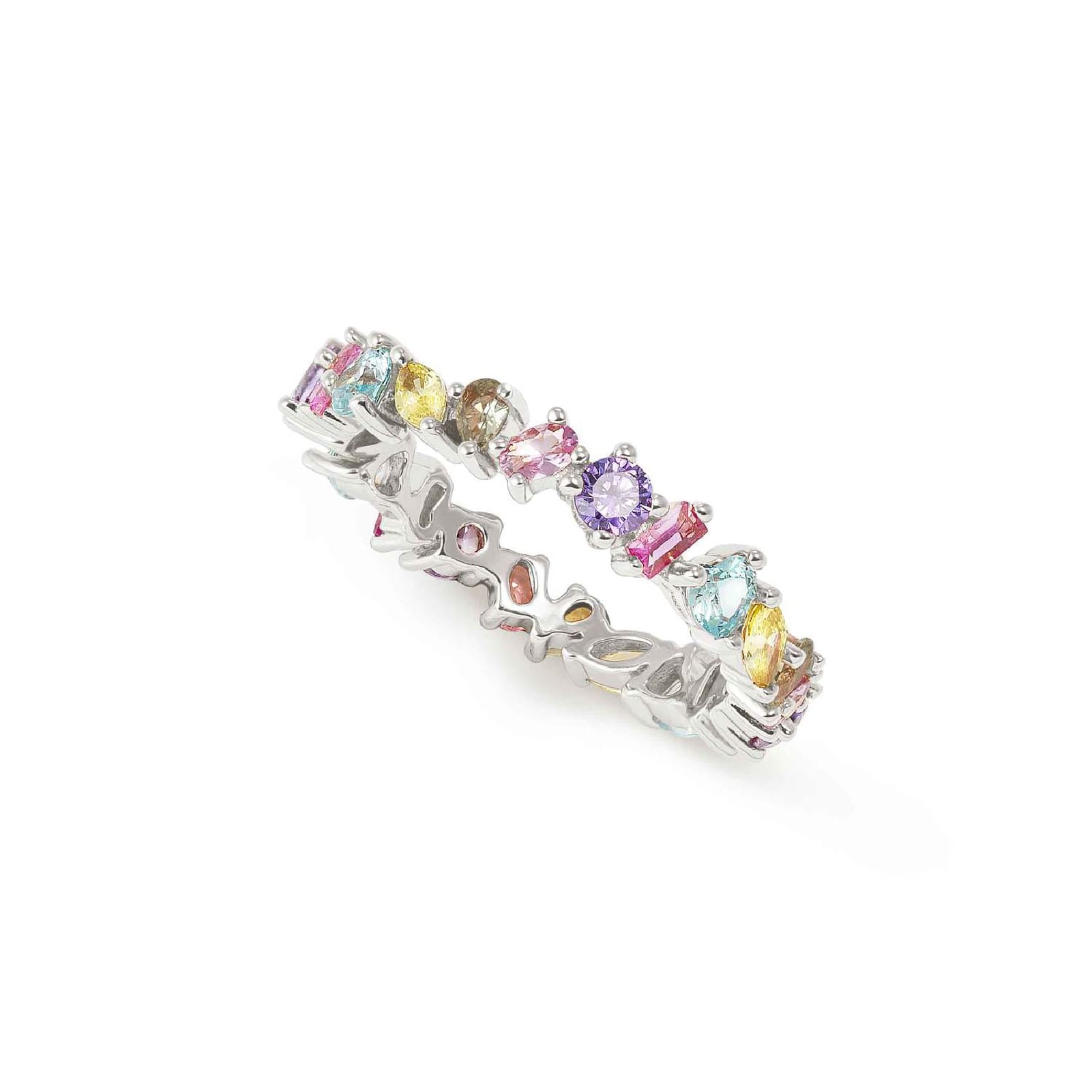 Anello Nomination Colour Wave con zirconi cubici colorati 11