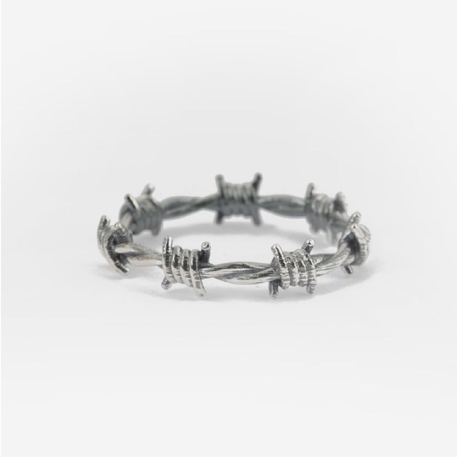 Anello fedina Nove25 Filo Spinato unisex in argento con filo spinato N25ANE00354-1