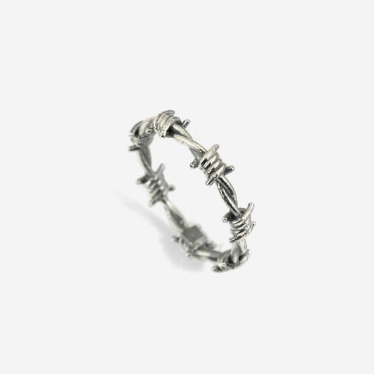 Anello fedina Nove25 Filo Spinato unisex in argento con filo spinato N25ANE00354-2