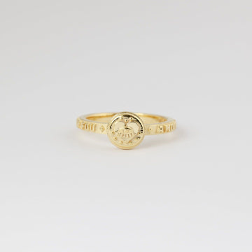 Anello fedina Nove25 Tarot donna in argento oro tarocchi e scritte N25ANE00416-1