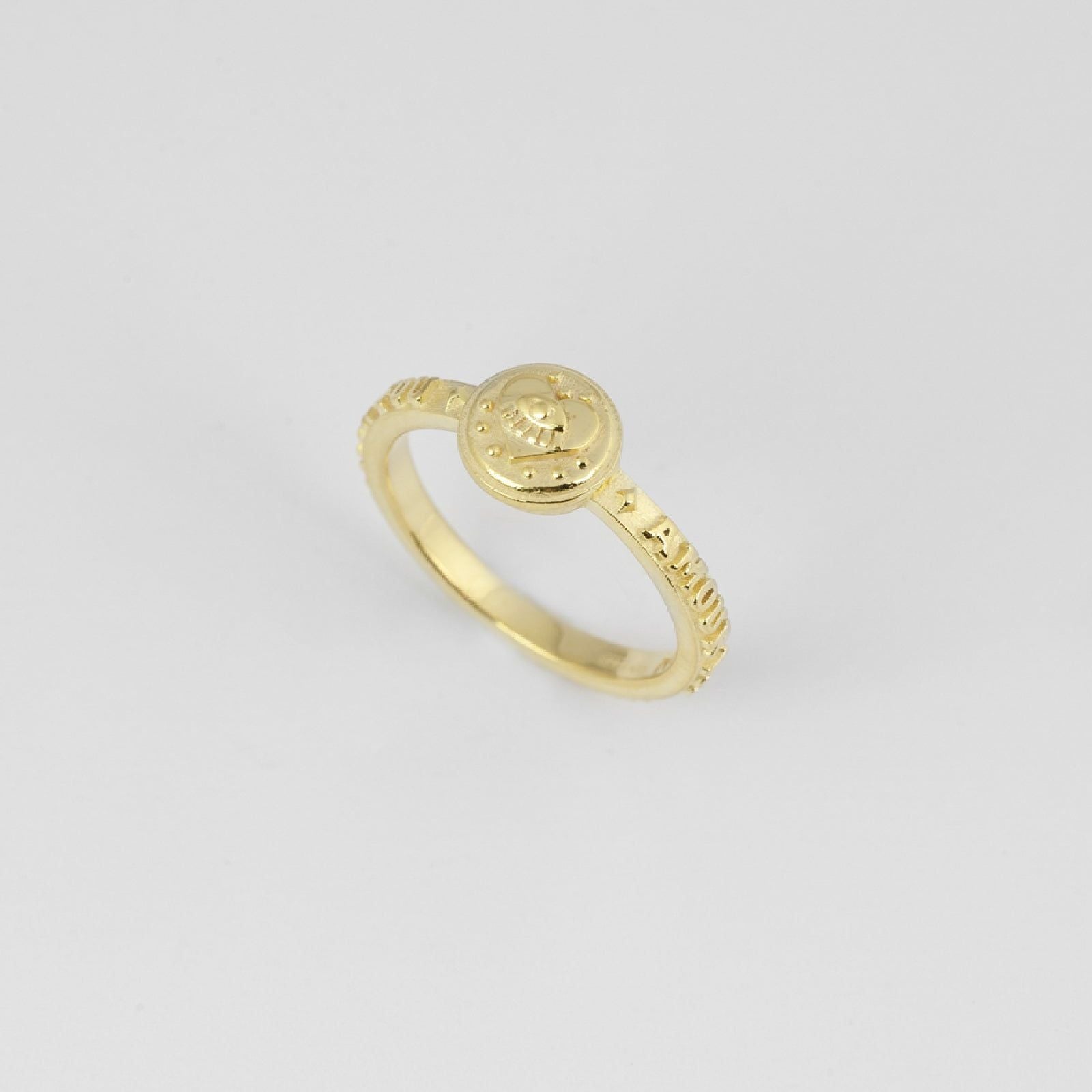 Anello fedina Nove25 Tarot donna in argento oro tarocchi e scritte N25ANE00416-2