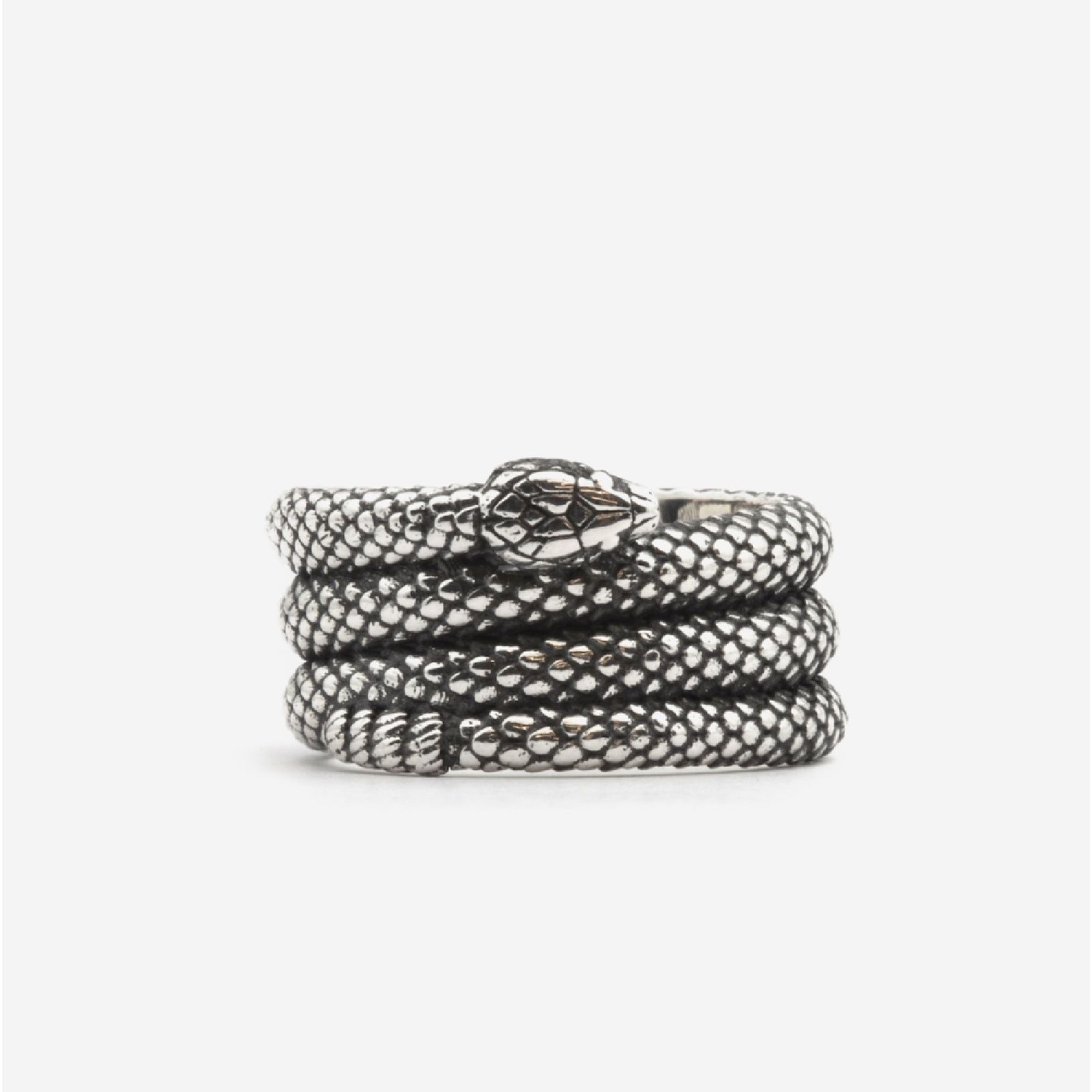 Anello a fascia Nove25 Snake unisex in argento con serpente N25ANE00425-1