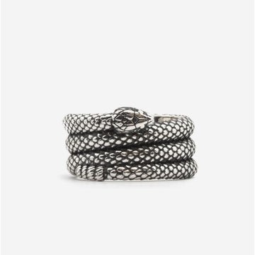 Anello a fascia Nove25 Snake unisex in argento con serpente N25ANE00425-1