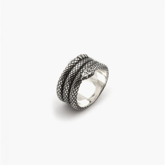 Anello a fascia Nove25 Snake unisex in argento con serpente N25ANE00425-2