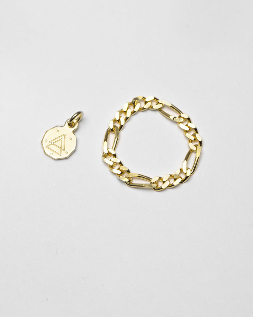 Anello grumetta Nove25 Fili unisex in argento 925 dorato con finitura lucida composto da una catena grumetta morbida N25ANE00463