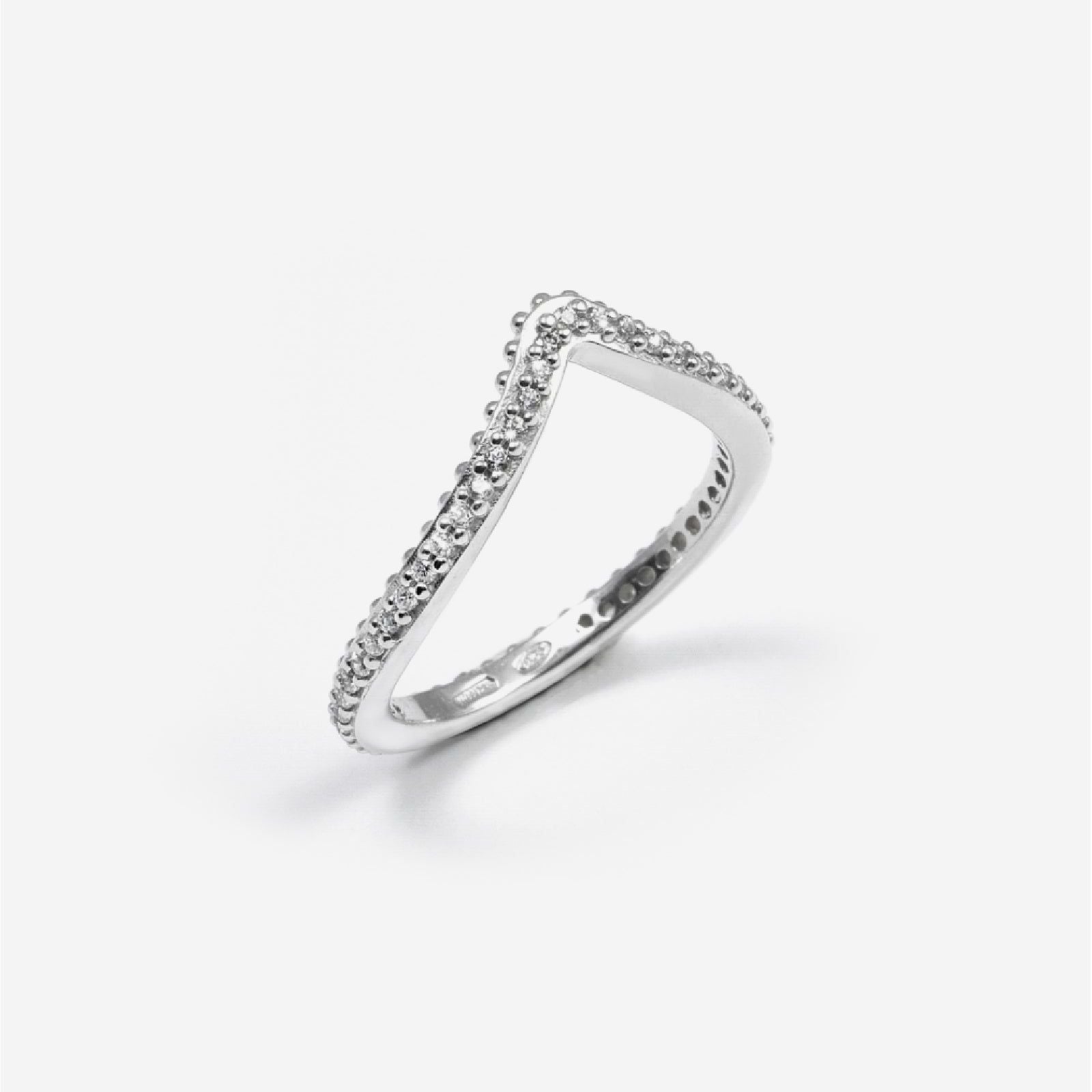 Anello a punta Nove25 Opulence da donna in argento con zirconi bianchi N25ANE00486-1