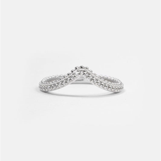 Anello a punta Nove25 Opulence da donna in argento con zirconi bianchi N25ANE00486-2