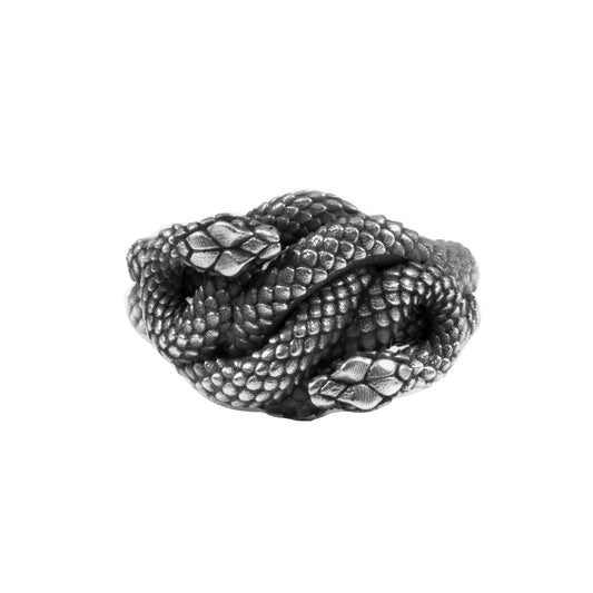 Anello unisex Nove25 Snake in argento con due serpenti che si avvolgono N25ANE00548-1