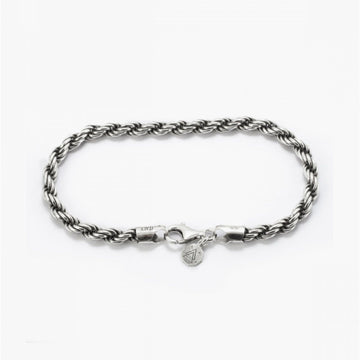 Bracciale catena Nove25 Fili Corda 100 unisex in argento e corda di 5mm N25BRA00019-1