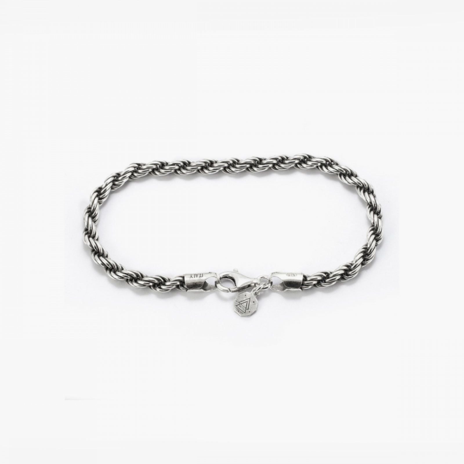 Bracciale catena Nove25 Fili Corda 080 unisex in argento e corda di 3,5mm N25BRA00020-1
