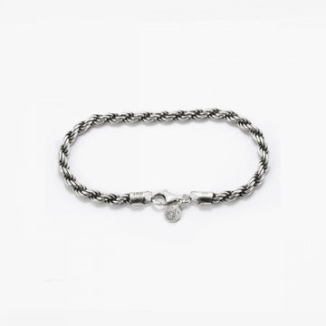 Bracciale catena Nove25 Fili Corda 080 unisex in argento e corda di 3,5mm N25BRA00020-1