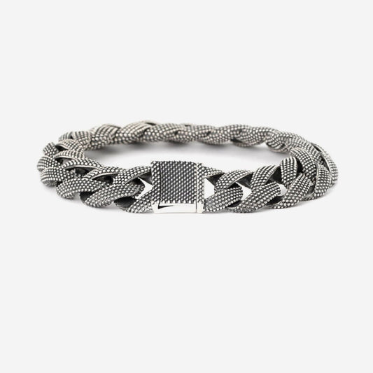 Bracciale Nove25 Puntinati da uomo in argento catena grumetta N25BRA00057-1