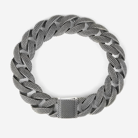 Bracciale Nove25 Puntinati da uomo in argento catena grumetta N25BRA00057-2