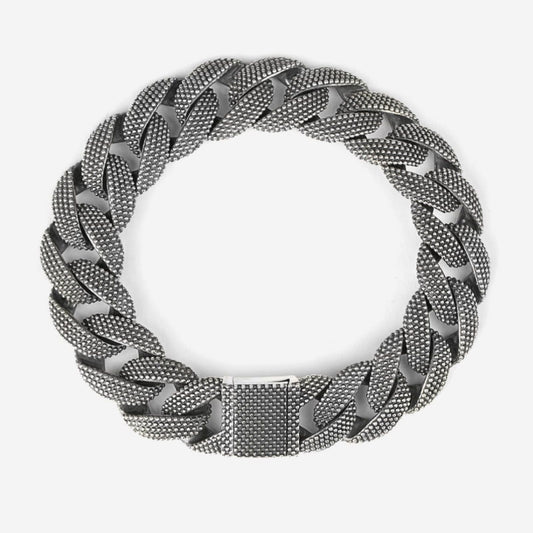 Bracciale Nove25 Puntinati da uomo in argento catena grumetta N25BRA00057-2