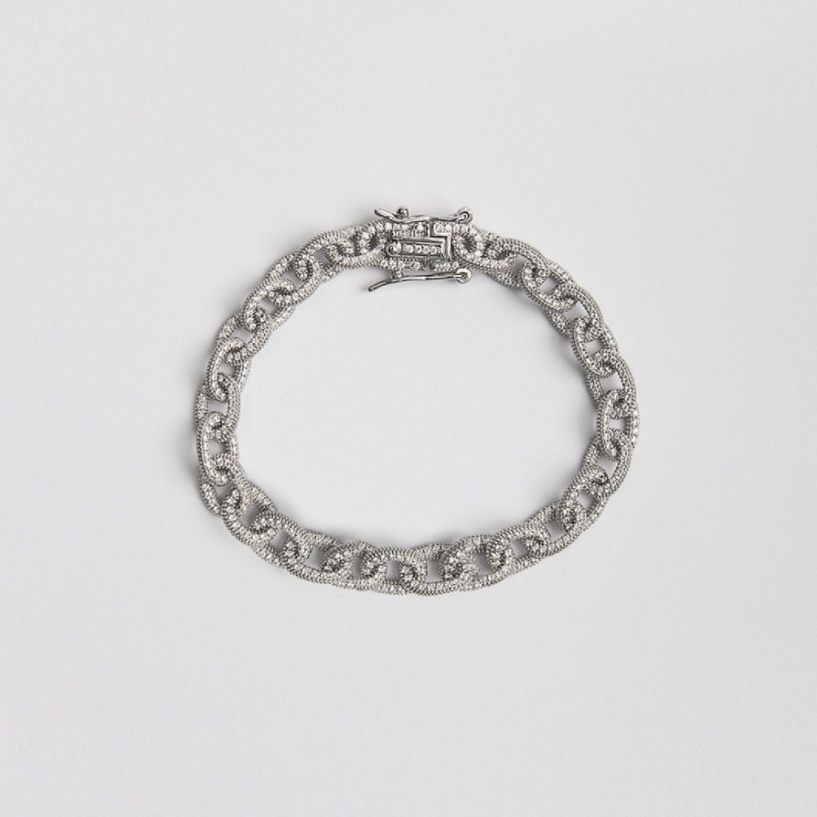 Bracciale Nove25 Brillanti da donna in argento catena rolò e zirconi N25BRA00345-1