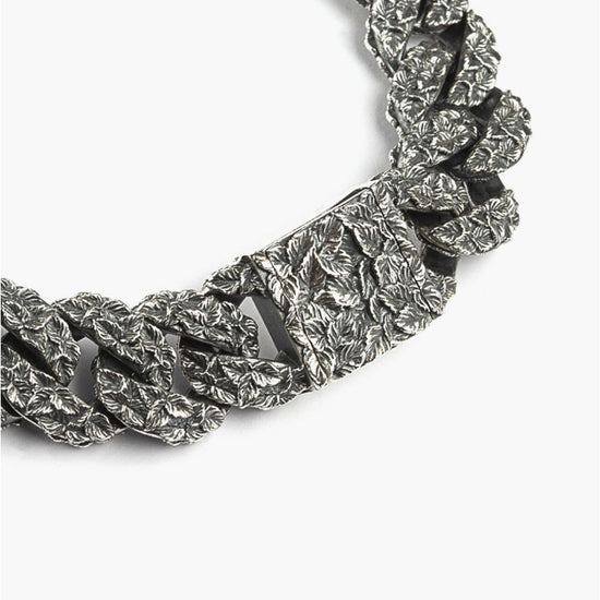 Bracciale Nove25 Eden Foglie da uomo in argento maglie a grumette e foglie N25BRA00355-2