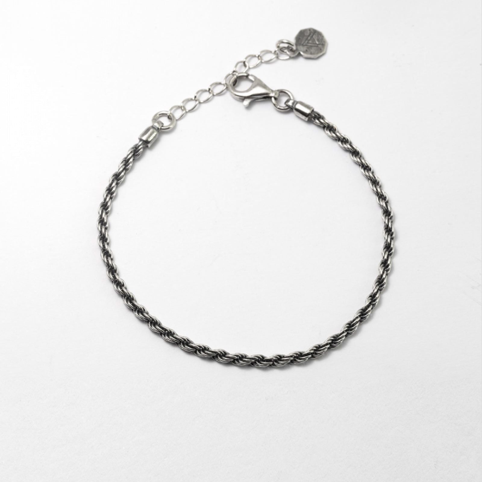 Bracciale Nove25 Fili Corda 050 donna in argento con catena a corda N25BRA00360-1