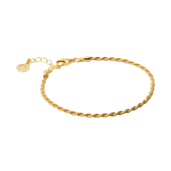 Bracciale catena unisex Nove25 Fili argento dorato lucido con catena a corda N25BRA00375-2