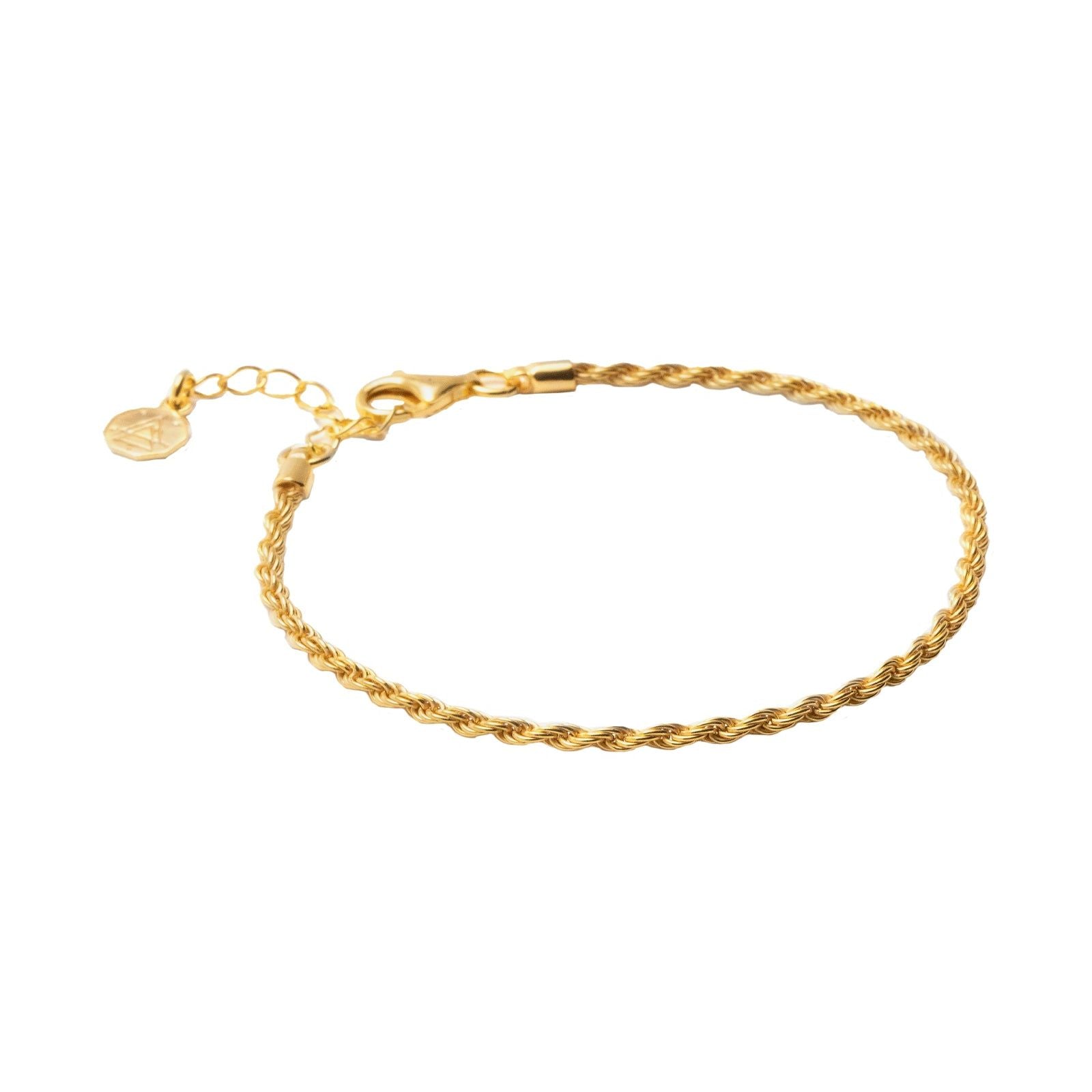 Bracciale catena unisex Nove25 Fili argento dorato lucido con catena a corda N25BRA00375-2
