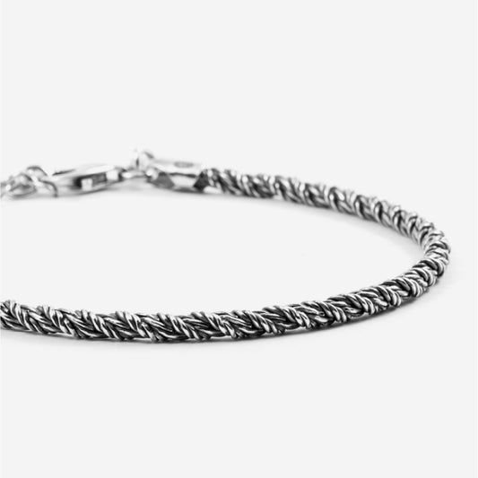 Bracciale Nove25 Timeless unisex in argento con due catene grandi arrotolate N25BRA00385-2