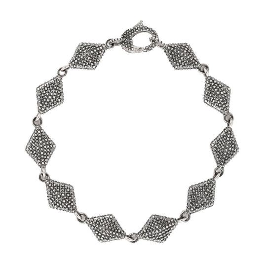 Bracciale semirigido unisex Nove25 Puntinati argento brunito borchie puntinate N25BRA00397-1