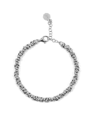 Bracciale catena unisex della collezione Nove25 Timeless in argento 925 brunito con catena composta da anellini N25BRA00401