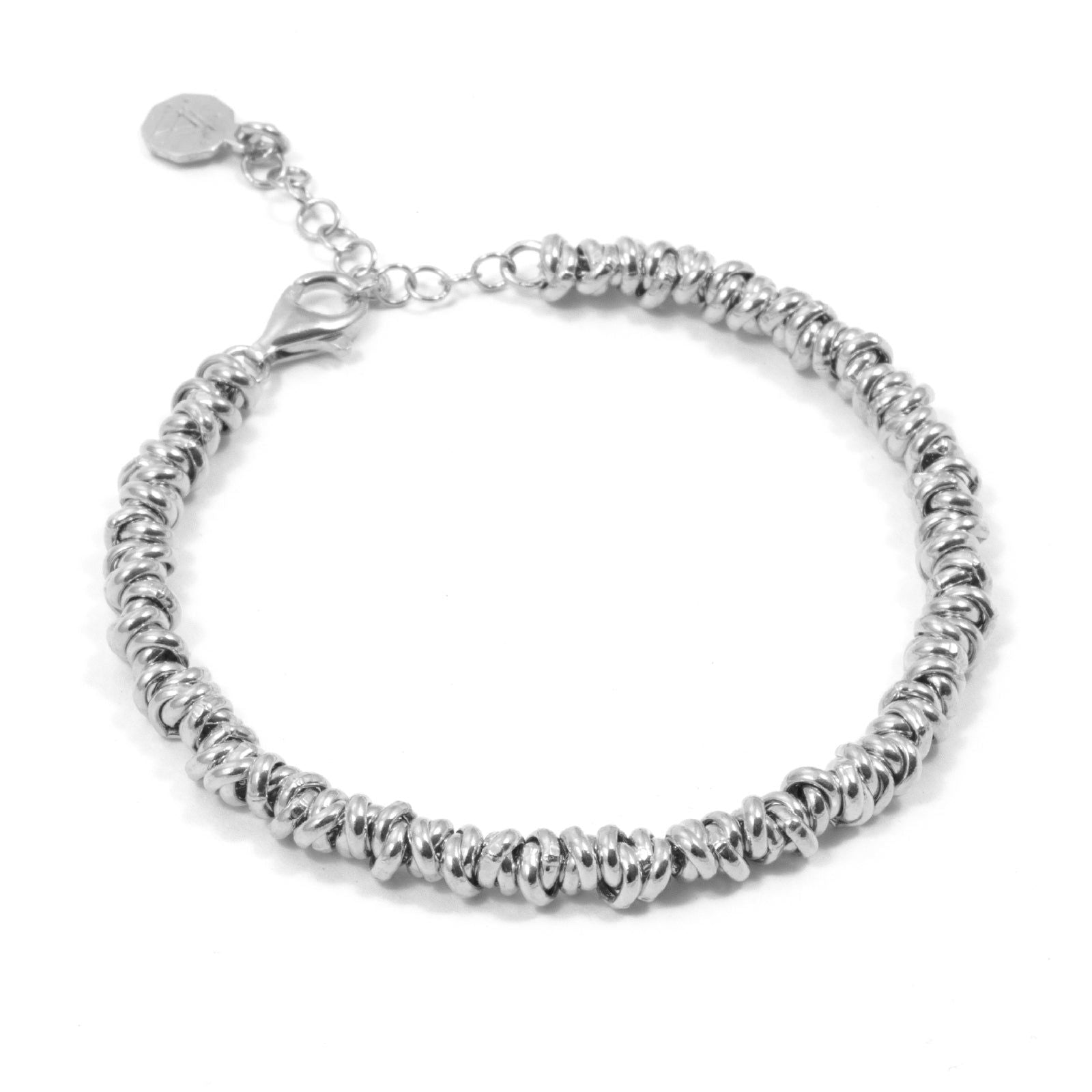 Bracciale catena unisex Nove25 Timeless unisex argento brunito con anellini N25BRA00401-2